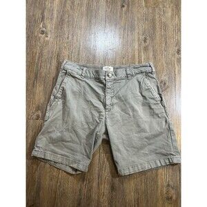 Marine Layer Shorts Mens 33 Green Chino Casual Flat Front Stretch